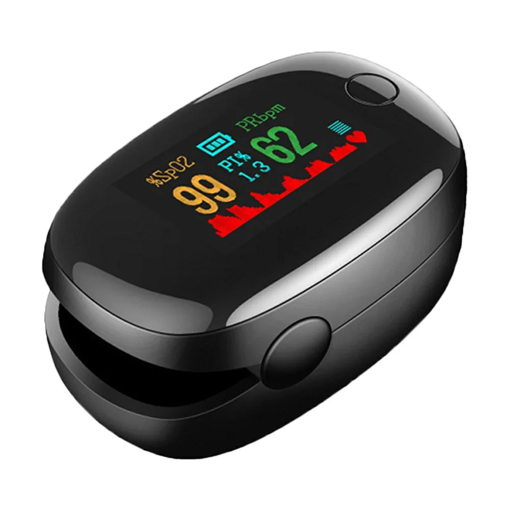 Finger Clip Pulse Monitor Reusable Blood Oxygen Saturation Detector Lightweight for Mountaineering Skiing Cycling Enthusiasts