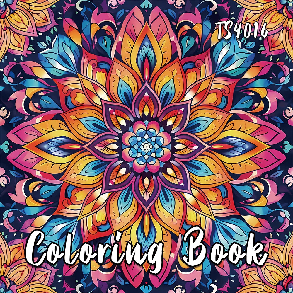 1pc,Teen Colouring Book - 30 Sheet Spiral Colouring Book, 8.3x 8.3 inches, 100gsm Thick Paper, Christmas, Halloween Gift