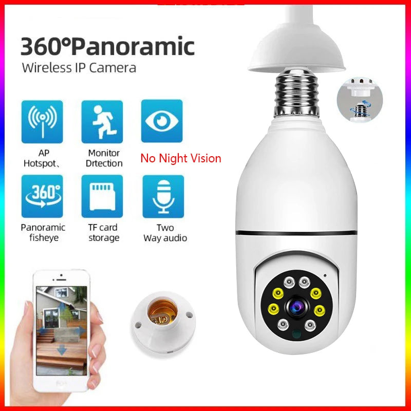 Wall-WiFi Camera Night Vision 2.4G hotspot 360° Rotate Anti-theft Monitor Security Surveillance Smart Camera for Phone