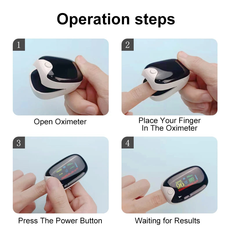 Medical Finger Pulse Oximeter Saturometer Oxygen Saturation Pediatric Oximetro Heart Rate Health Care Blood Pressure Adult Child
