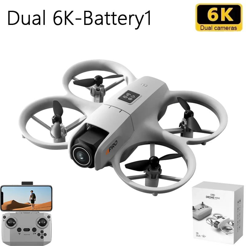 NEW i1PRO Mini Drone 8K HD Dual Camera Aerial Intellig Obstacle Avoidance Optical Flow Hover Avoidance Four-Axis RC Drone 10000M