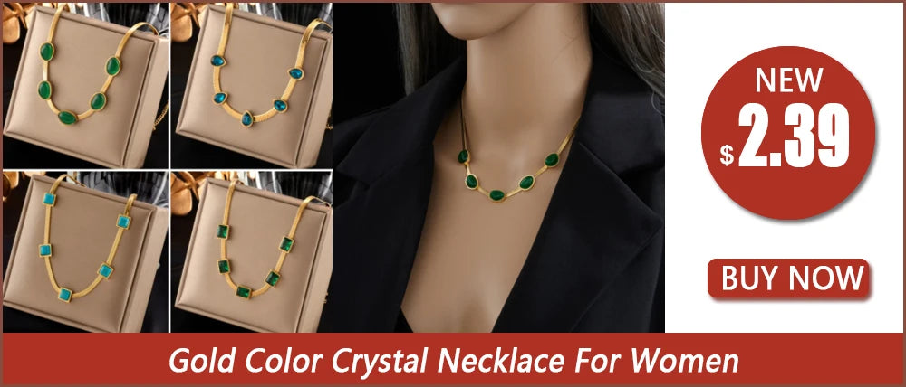 DIEYURO 316L Stainless Steel Square Dark Blue Crystal Charm Necklace Earrings For Women Girl New Trendy Jewelry Set Gift Party