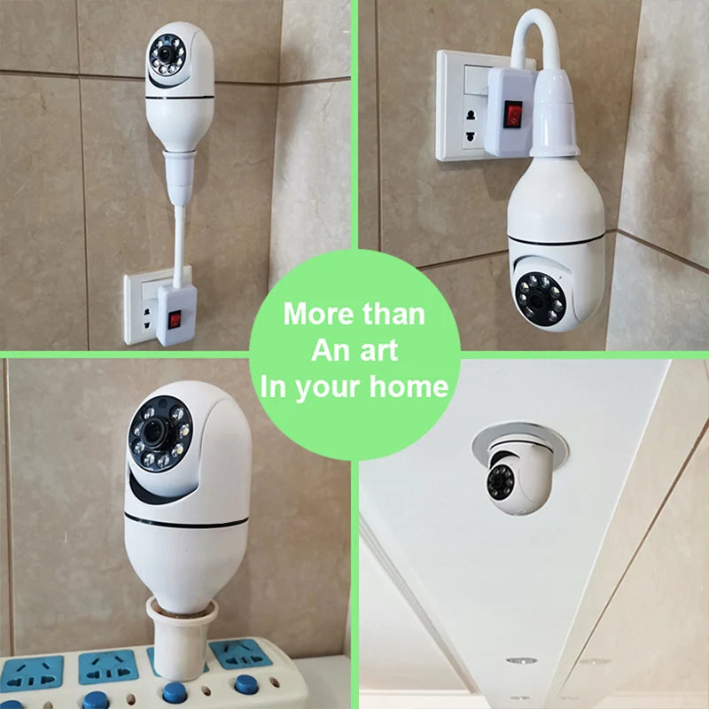 Wall-WiFi Camera Night Vision 2.4G hotspot 360° Rotate Anti-theft Monitor Security Surveillance Smart Camera for Phone