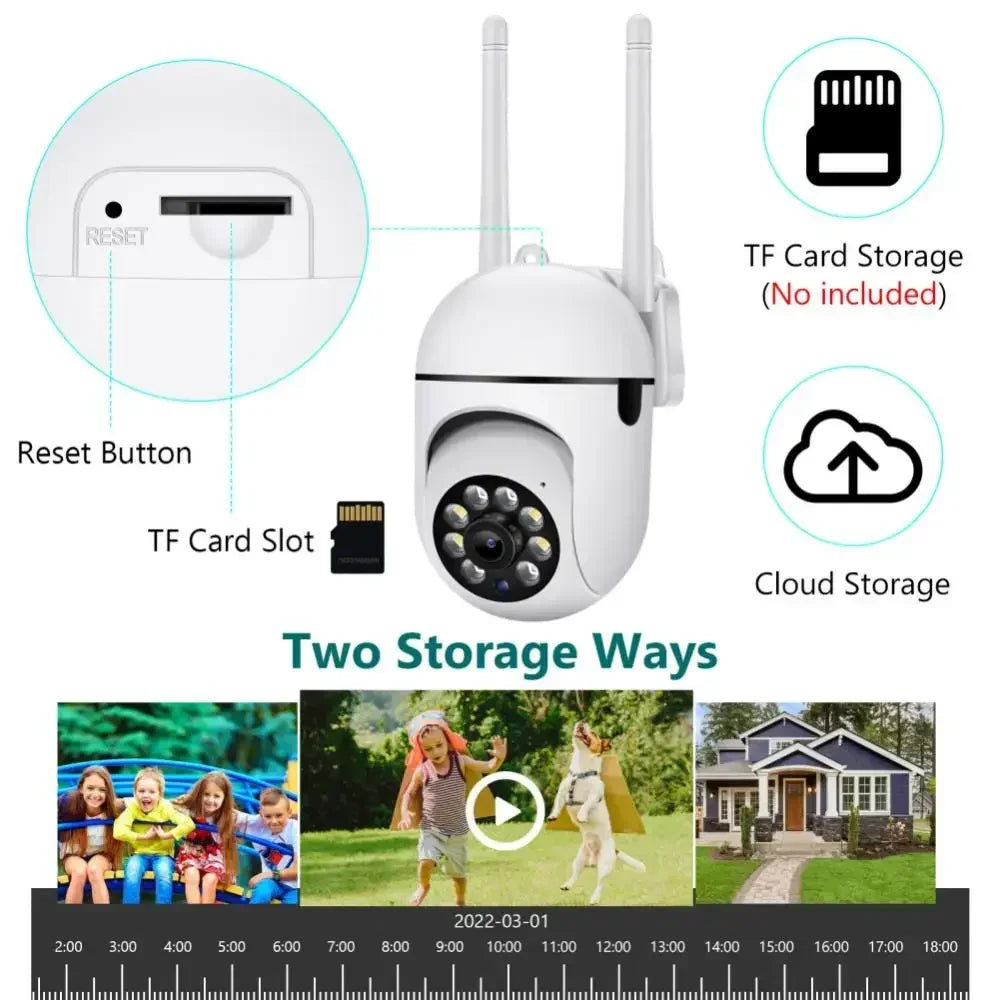 Wifi Camera New 4X Digital Zoom AI Human Detect Wireless Cameras for home security Surveillance IP CCTV indoor outdoor