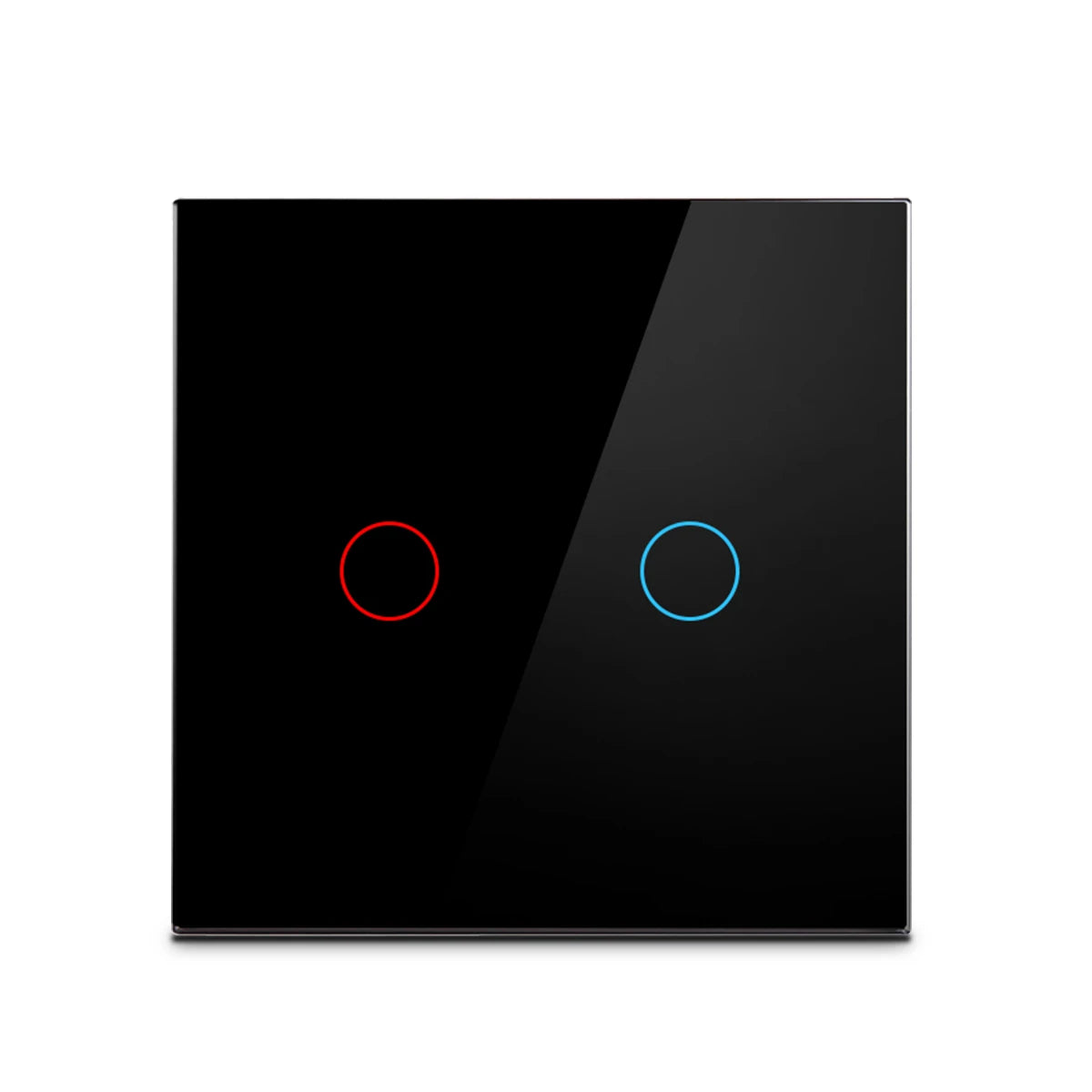 AC100-240 Touch Switch Power Led Panel Wall Light Switches Tempered Black White Crystal Glass 1/2/3 Gang Interruttore Switch