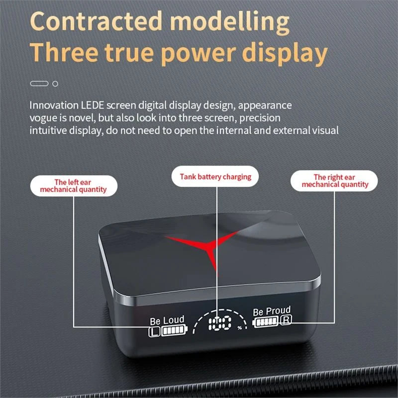 M90 Pro TWS Wireless Headphones with Microphone Bluetooth 5.3 Earphones High Quality Stereo Earbuds Sports Waterproof Headsets