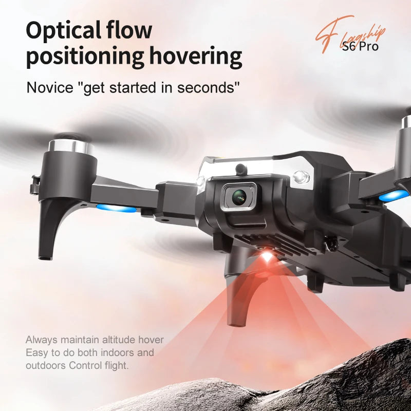 KBDFA G6 Drone Professional 4K HD Camera 8K No GPS Obstacle Avoidance RC Helicopter Brushless WIFI FPV Foldable Quadcopter Toys