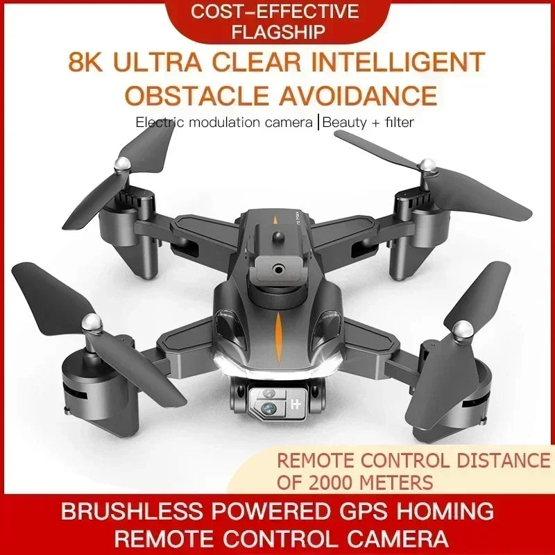 NEW P11 Max RC Drones 8K Professional HD Dual Camera Wifi Four-way Intelligent Obstacle Avoidance Foldable Quadcopter Toys Gifts
