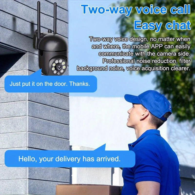 Wifi Camera New 4X Digital Zoom AI Human Detect Wireless Cameras for home security Surveillance IP CCTV indoor outdoor