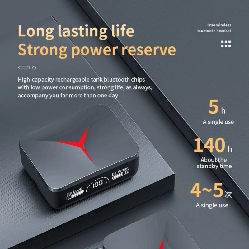 M90 Pro TWS Wireless Headphones with Microphone Bluetooth 5.3 Earphones High Quality Stereo Earbuds Sports Waterproof Headsets