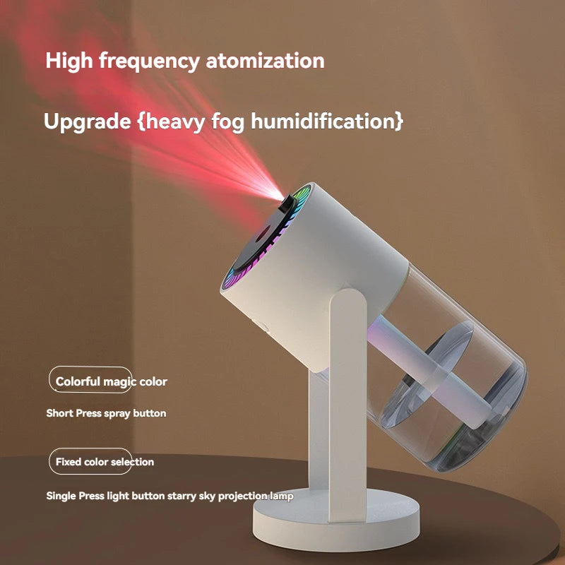 Starry Sky Top Humidifier CL28 Moving Head Humidifier Desktop Silent Aromatherapy Machine Projector Colorful Night Light Rotatin