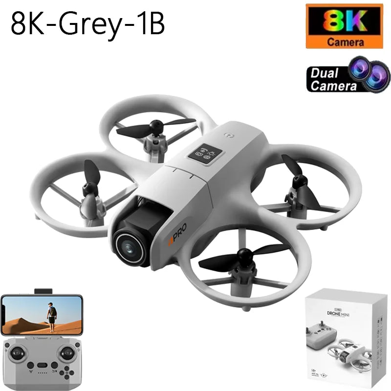 NEW i1PRO Mini Drone 8K HD Dual Camera Aerial Intellig Obstacle Avoidance Optical Flow Hover Avoidance Four-Axis RC Drone 10000M