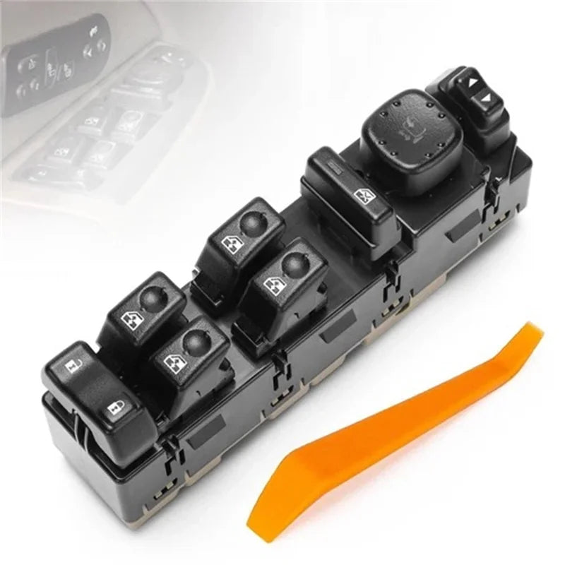 Electric Car Power Window Switch Front Left Driver Side Replacement for GMCSierra 2003-2007 Replaces 15883323
