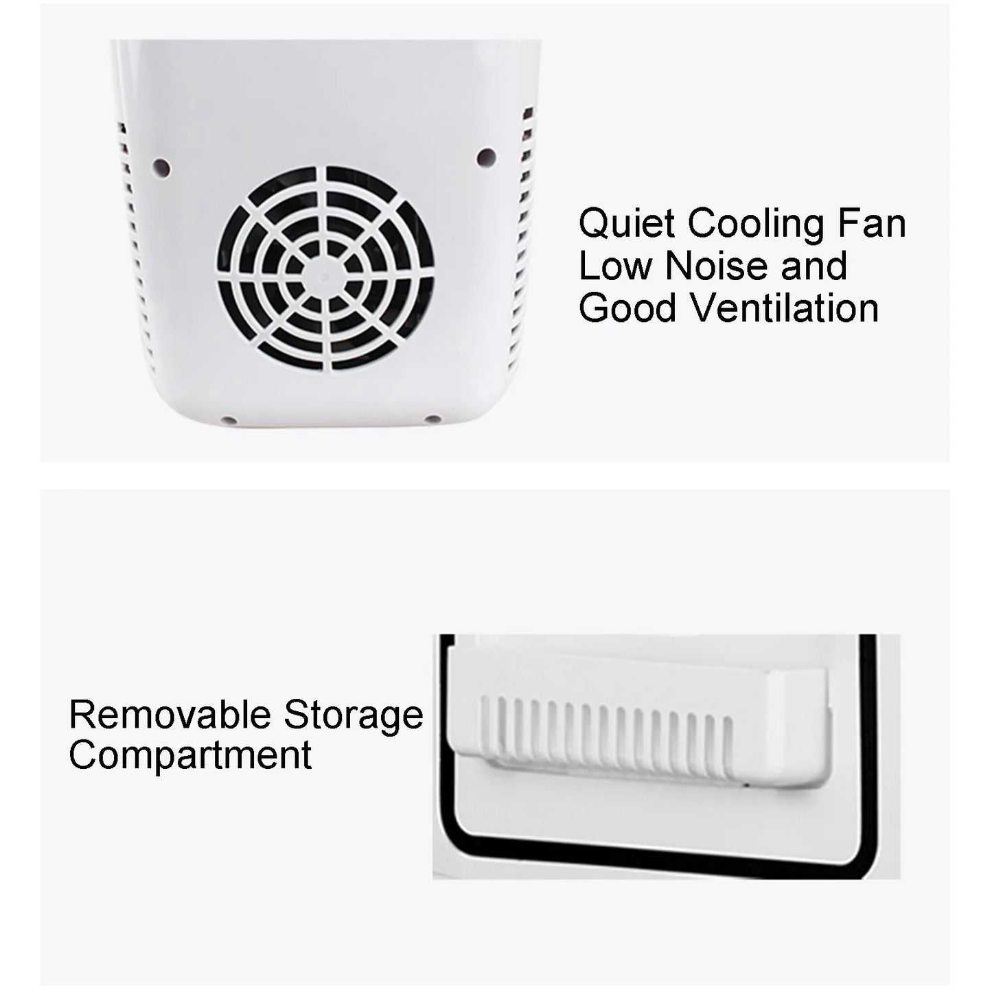Car Refrigerator 12V Mini Portable Fridge 4L Portable Cooling Warming Freezer Food Drinke Cooling Storage Box Container For Auto