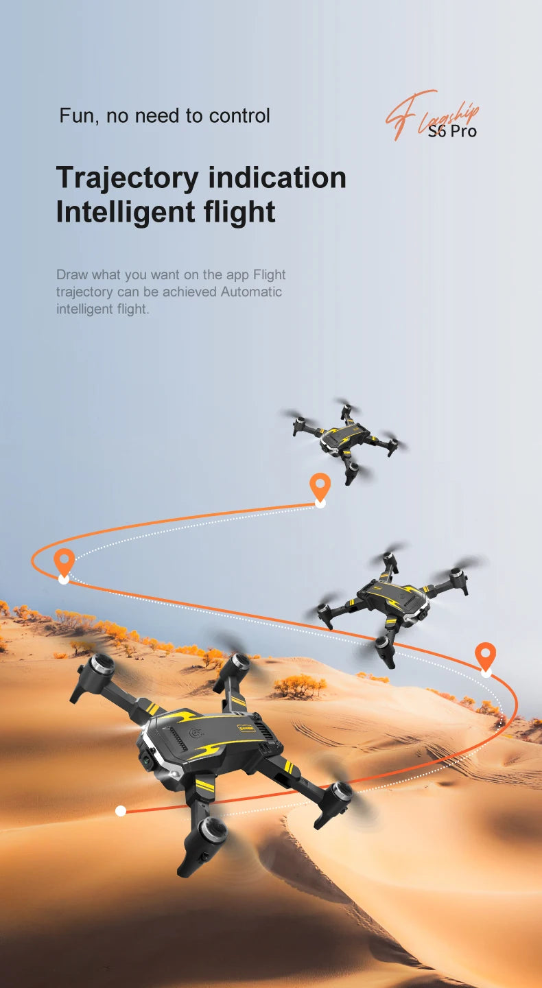 KBDFA G6 Drone Professional 4K HD Camera 8K No GPS Obstacle Avoidance RC Helicopter Brushless WIFI FPV Foldable Quadcopter Toys