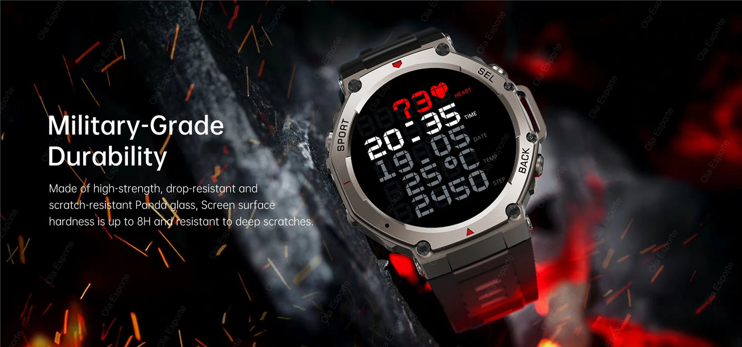 T-Rex 3 GPS Smart Watch 10ATM Waterproof Built-in Dual-band GNSS Compass Military Sport Smartwatch Men 2025 New For Xiaomi Ultra