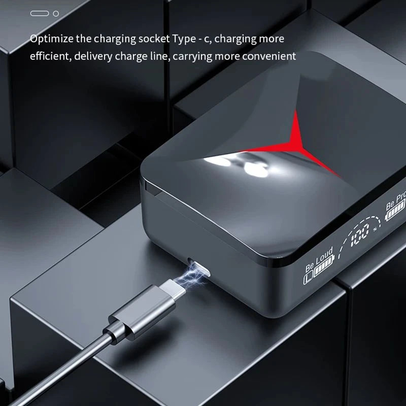 M90 Pro TWS Wireless Headphones with Microphone Bluetooth 5.3 Earphones High Quality Stereo Earbuds Sports Waterproof Headsets