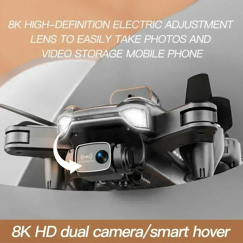 NEW P11 Max RC Drones 8K Professional HD Dual Camera Wifi Four-way Intelligent Obstacle Avoidance Foldable Quadcopter Toys Gifts