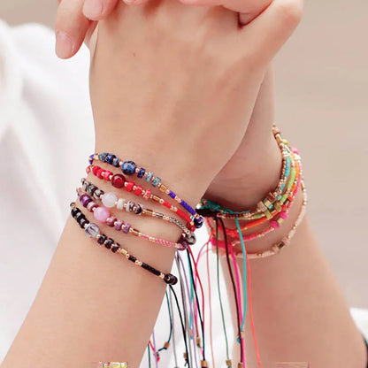 New Bohemia Women String Bracelet Handmade Weaven Seed Beads Braclet Turkish Braslet Girlfriend Gift Best Friend Brazalete Joias