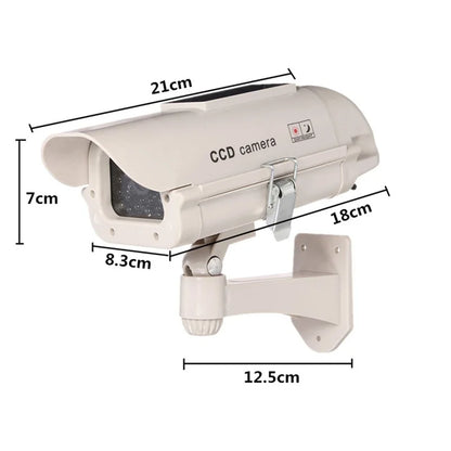 The solar energy Waterproof Fake Camera Two AA Battery LED Dummy Security Camera Ir Led Dome Camera Surveillance Camera