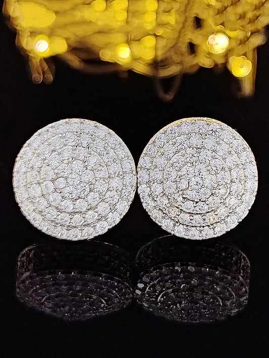 New Luxury Fashion Round Copper Zirconia