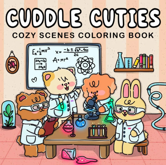 New adult and teen coloring book Toddler Doodle coloring book Cozy Friend