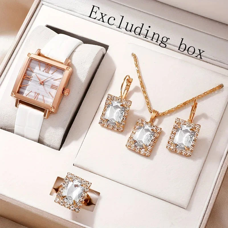 Women's Luxury Quartz Watches Roman Digital Dial Clock Women's Fashion Business Watch Leisure Green Bracelet Watch Reloj