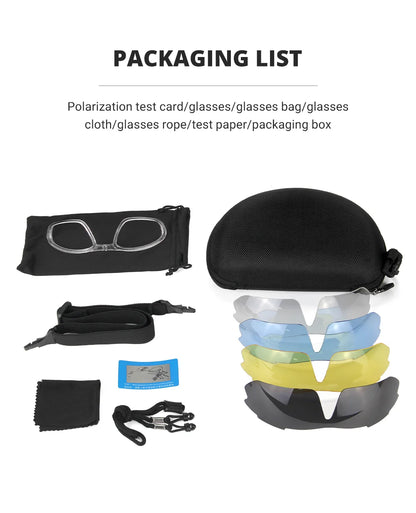 HEROBIKER Polarized Sports Men Sunglasses Road Cycling Glasses Mountain Bike Bicycle Riding Protection Goggles Eyewear