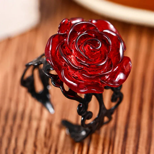 Red rose ring