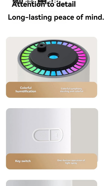 Starry Sky Top Humidifier CL28 Moving Head Humidifier Desktop Silent Aromatherapy Machine Projector Colorful Night Light Rotatin