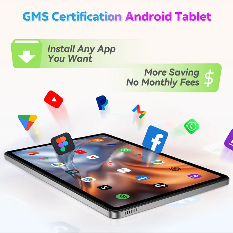 SVITOO 11 inch Tablet Android 15 12GB RAM 128GB ROM Octa Core 8000mah 2025 Tablet for Drawing Office Study HD Android Tablets