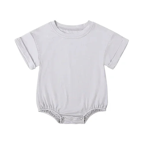 Bamboo Fiber Baby Girl Bodysuit Fashion Solid Short Sleeve Baby Boy Clothes Summer Newborn Clothes Knitted Romper 3-24 Months