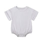 Bamboo Fiber Baby Girl Bodysuit Fashion Solid Short Sleeve Baby Boy Clothes Summer Newborn Clothes Knitted Romper 3-24 Months