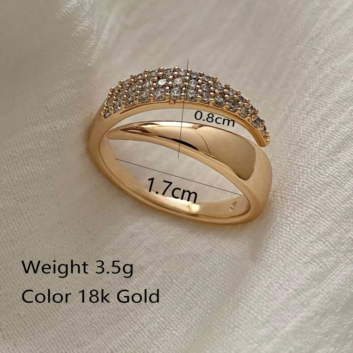 2025 New Stainless Steel Golden Plated Rings For Women Natural Stone Inlaid In Hollow Metal Texture Ring Trendy Jewelry