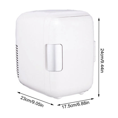 Car Refrigerator 12V Mini Portable Fridge 4L Portable Cooling Warming Freezer Food Drinke Cooling Storage Box Container For Auto