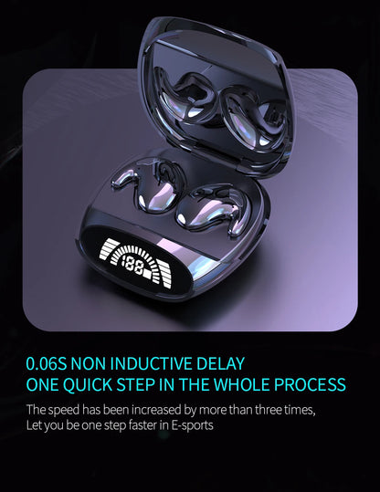 Sleep Invisible Earbuds Tiny Mini Headphones Hidden Noise Cancelling TWS Wireless Headsets Sports Stereo Bluetooth 5.3 Earphone