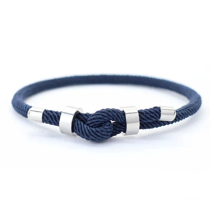 Noter Lucky Red Thread Bracelet For Men Unfading Stainless Steel Adjustable Cord Chain Braslet Pulsera Roja De Proteccion Joias