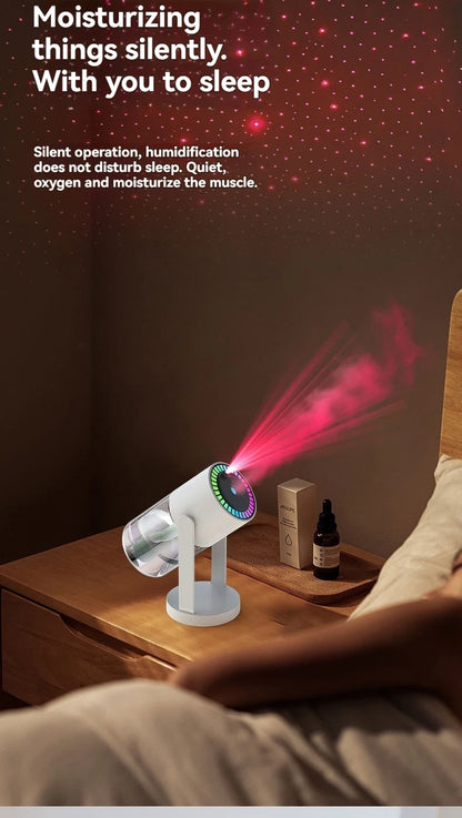 Starry Sky Top Humidifier CL28 Moving Head Humidifier Desktop Silent Aromatherapy Machine Projector Colorful Night Light Rotatin
