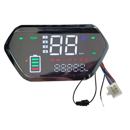 1Pcs Black 6PIN 48V 60V 72V LCD Display Meter Control Panel For E-Bike  Motor Digital instrument panel for tricycles