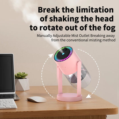 Shakes Head Desktop Portable Humidifier New Projection Starry Sky Top USB Heavy Fog Vehicle New Rotating Aromatherapy Machine