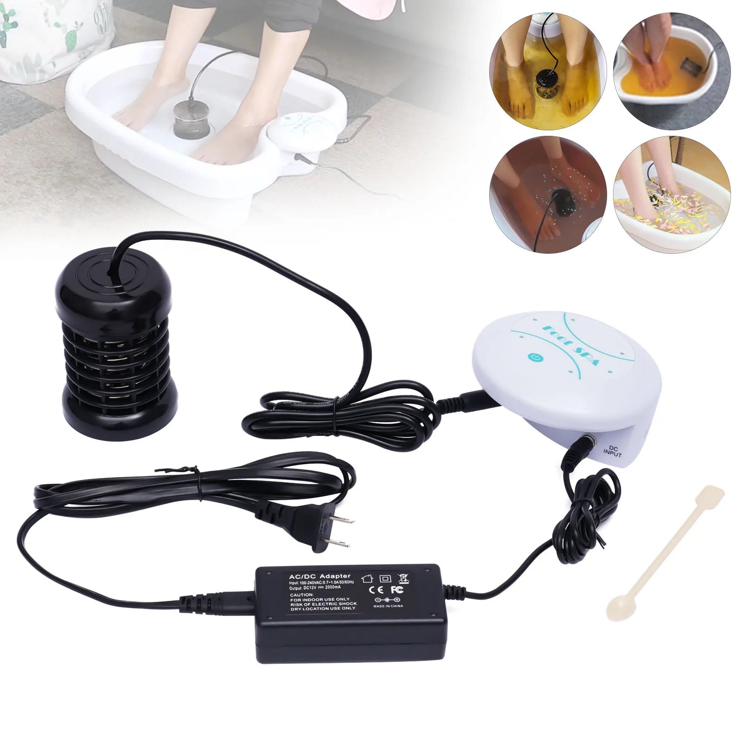Ionic Detox Foot Bath Spa Machine Portable Salon Ion Aqua Foot Bath Cleanse Hine Beauty Kit