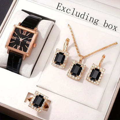 Women's Luxury Quartz Watches Roman Digital Dial Clock Women's Fashion Business Watch Leisure Green Bracelet Watch Reloj