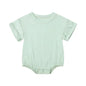 Bamboo Fiber Baby Girl Bodysuit Fashion Solid Short Sleeve Baby Boy Clothes Summer Newborn Clothes Knitted Romper 3-24 Months
