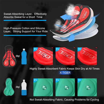 X-TIGER Cycling Shorts Breathable Mesh Cycling Underwear Gel Pad Shockproof MTB Bike Shorts Dropshipping Bicycle Underwear