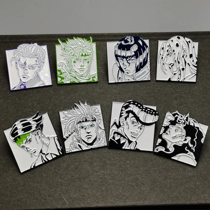 JoJos Bizarre Pins Metal