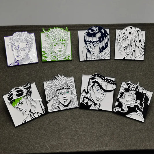 JoJos Bizarre Pins Metal