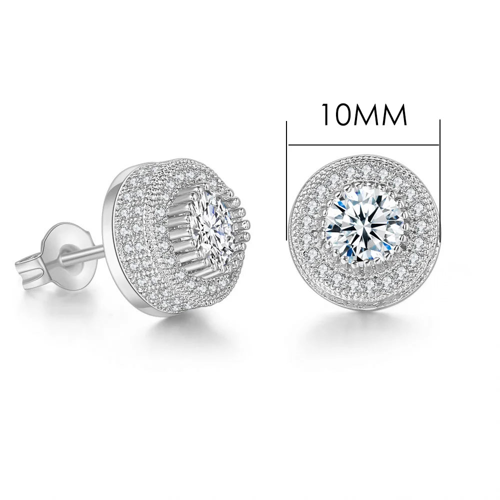 Hip-hop Ice Studded Earring for Men