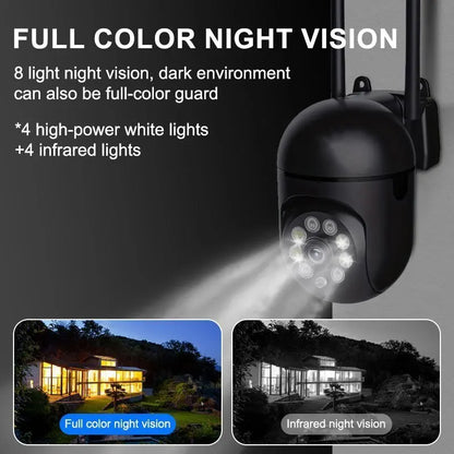 Wifi Camera New 4X Digital Zoom AI Human Detect Wireless Cameras for home security Surveillance IP CCTV indoor outdoor