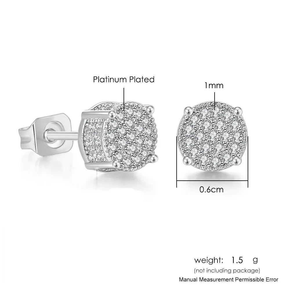 Hip-hop Ice Studded Earring for Men
