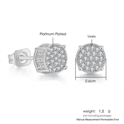 Hip-hop Ice Studded Earring for Men